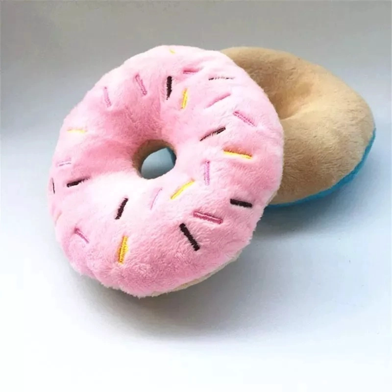 PELUCHE PARA MASCOTA DE FORMA DE DONAS CON SONIDO - 2