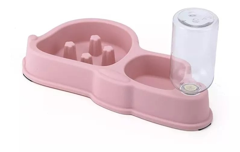 DISPENSADOR DE AGUA + PLATO ANTIANSIEDAD (AHOGO) TODO EN UNO - 1