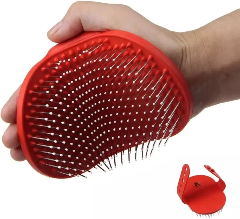 CEPILLO PARA MASCOTAS, PERROS, GATOS TIPO MANOPLA ADAPTABLE. - 1