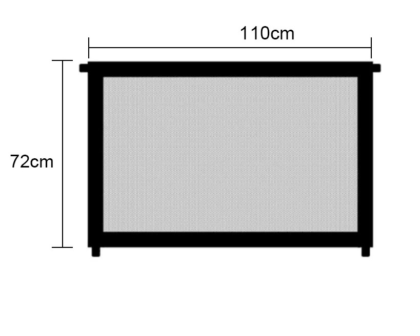 MALLA PROTECTORA PARA PERROS, CERCO PARA PUERTA 110CMX72CM - 3