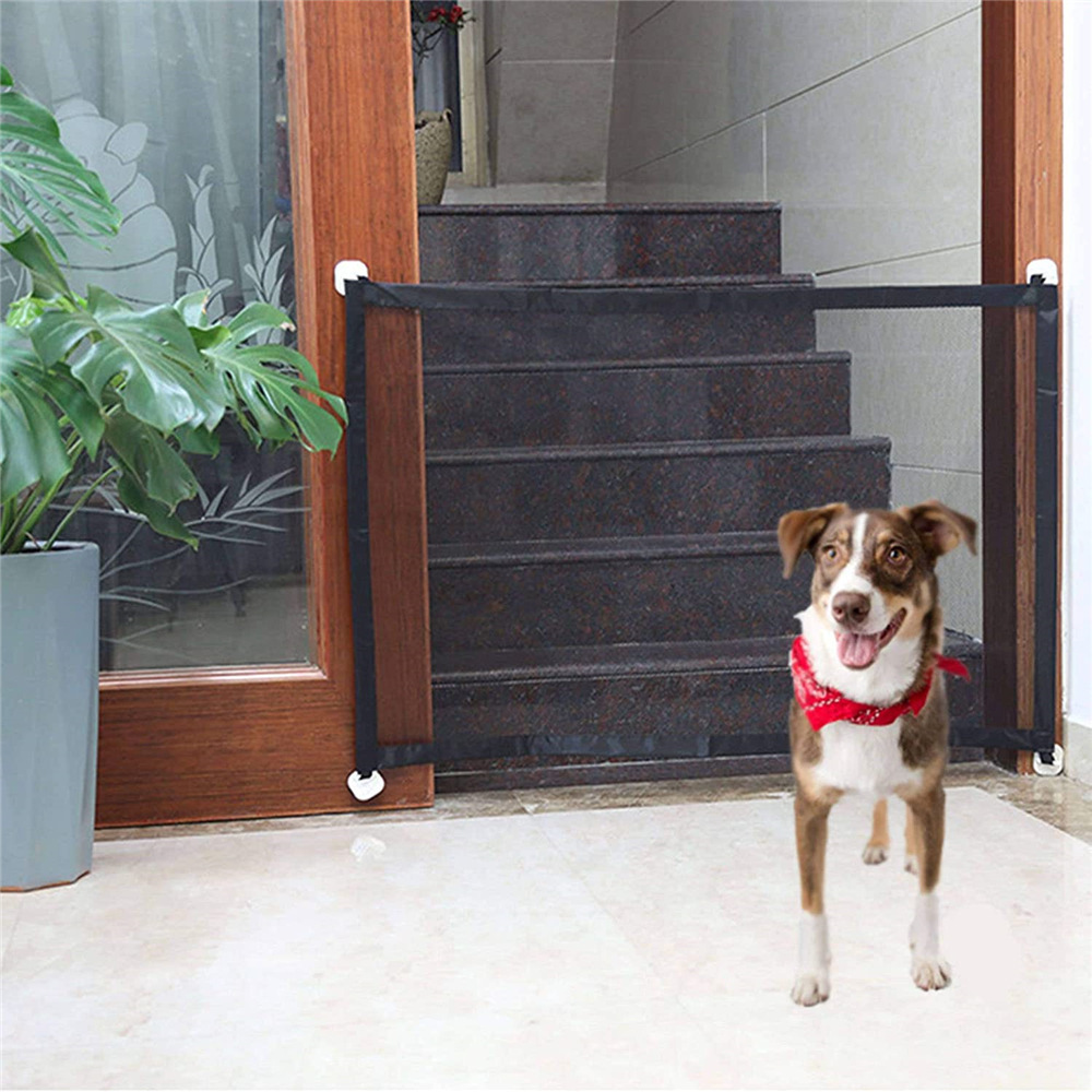 MALLA PROTECTORA PARA PERROS, CERCO PARA PUERTA 110CMX72CM - 8
