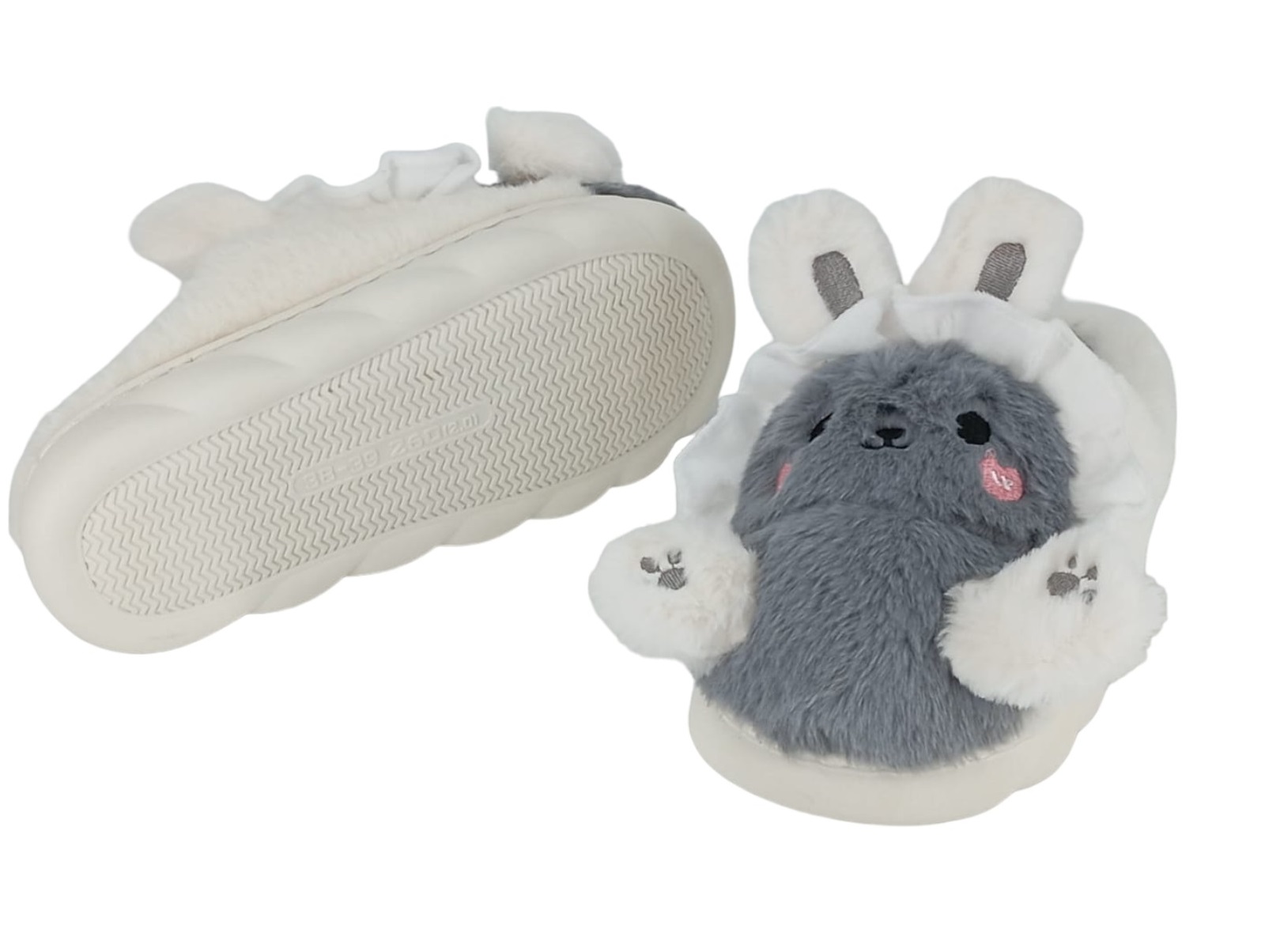 PANTUFLAS UNISEX CONEJO ANIME KAWAII DE FELPA - 2