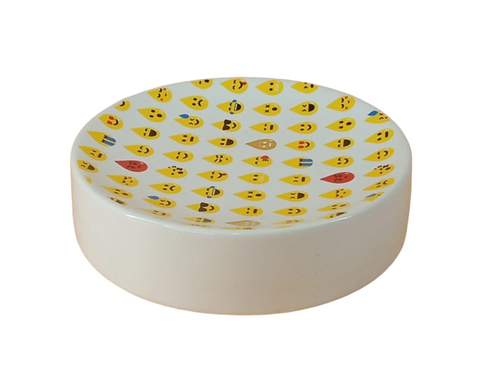 4 ACCESORIOS DE BAÑO DE CERÁMICA, DISEÑO EMOJI - 6