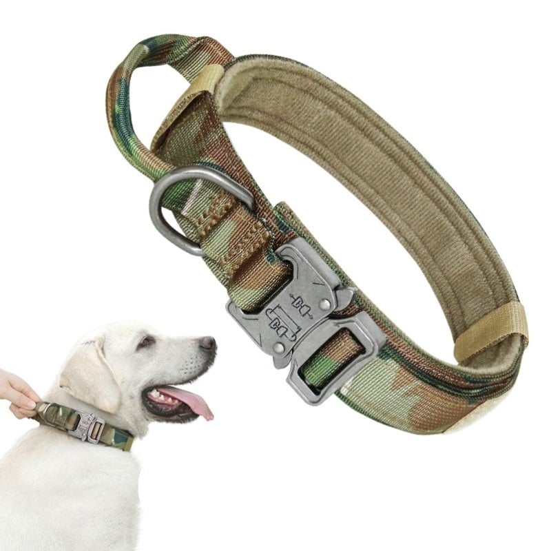 COLLAR TÁCTICO, PARA PERROS REFORZADO AJUSTABLE, TALLA XL - 1