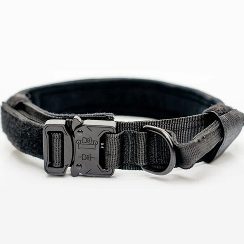 COLLAR TÁCTICO, PARA PERROS REFORZADO AJUSTABLE, TALLA XL - 4