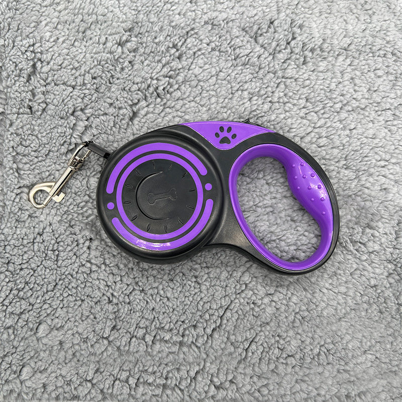 CORREA RETRÁCTIL, CON BOTÓN DE FRENADO, PARA PERROS 5MTS - 6