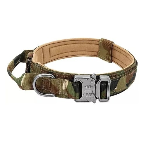 COLLAR TÁCTICO, PARA PERROS REFORZADO AJUSTABLE, TALLA M - 2