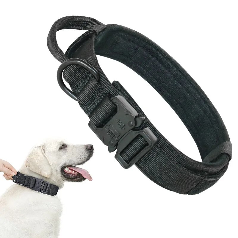 COLLAR TÁCTICO, PARA PERROS REFORZADO AJUSTABLE, TALLA L - 1