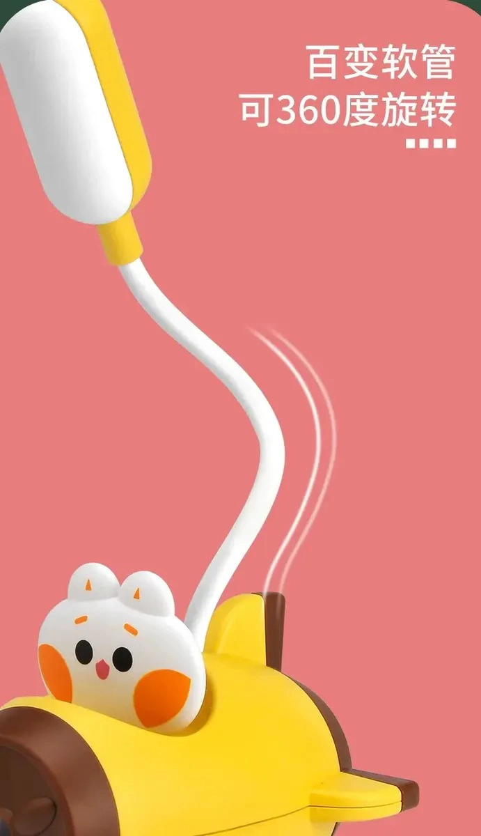 LAMPARA DE ESCRITORIO Y SACAPUNTAS PARA NIÑOS, DISEÑO OSOS - 4