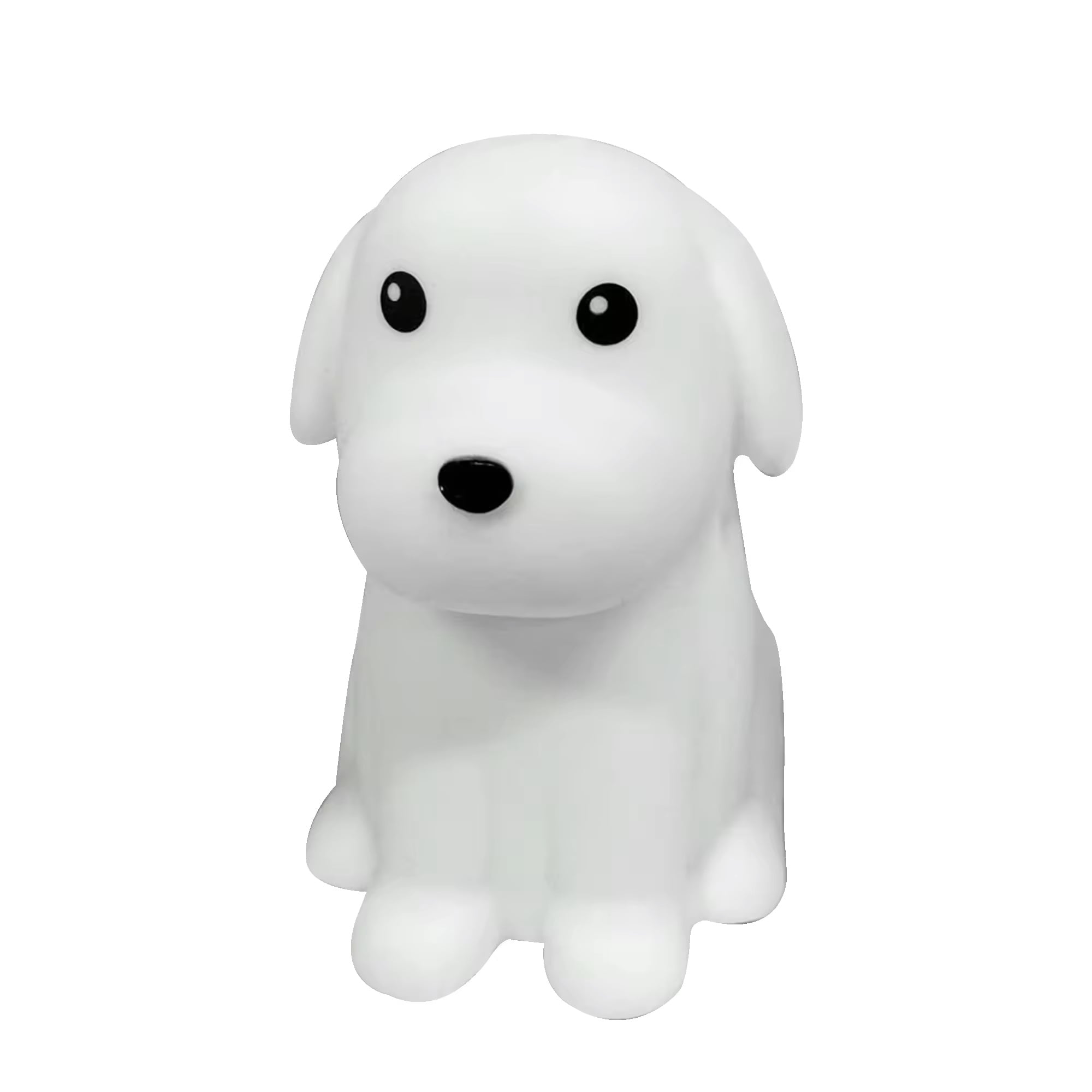 LÁMPARA DISEÑO PERRO, ESPANTA CUCO DE SILICONA KAWAII, USB - 1