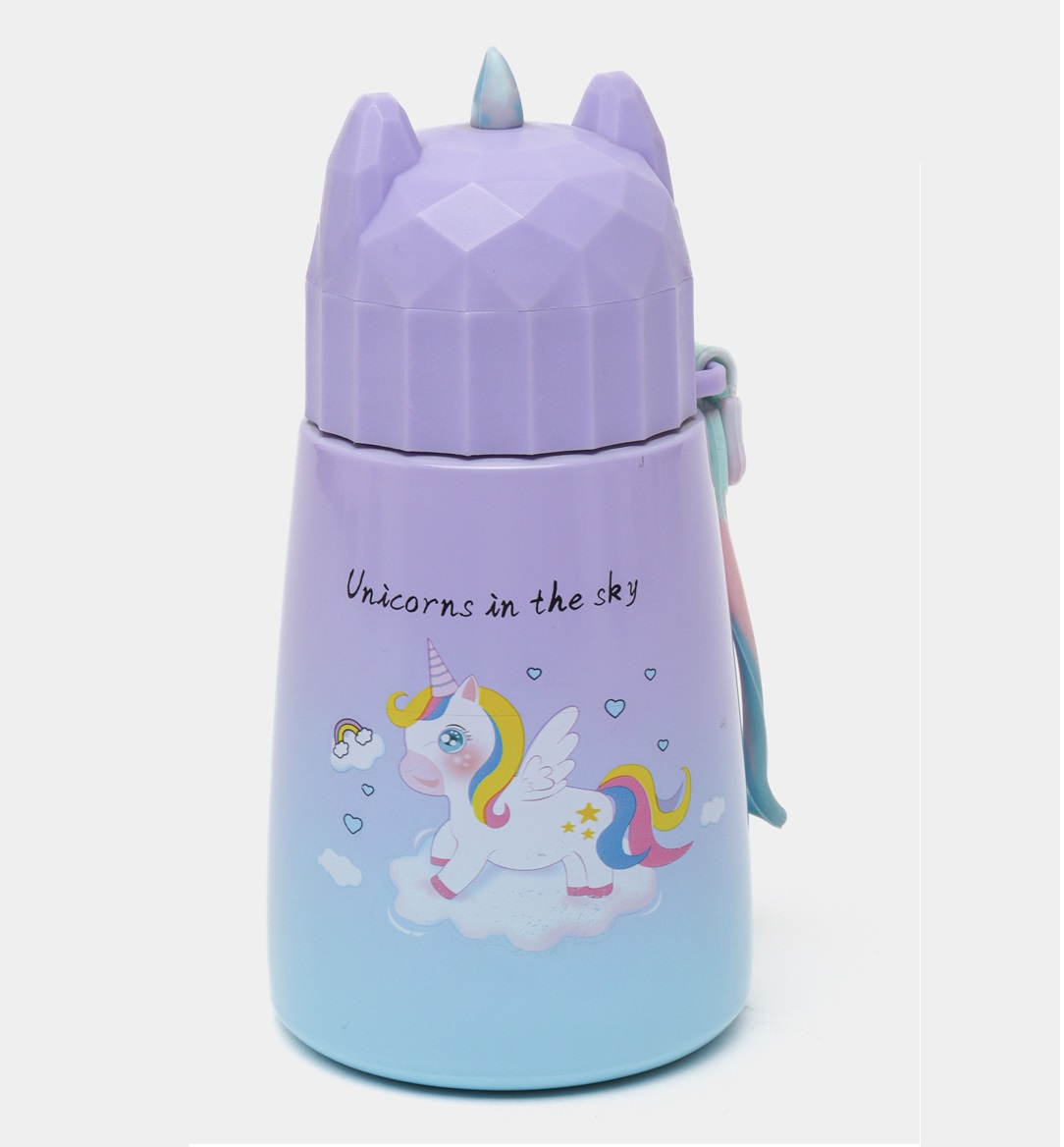 TERMO DE ACERO INOXIDABLE, DISEÑO UNICORNIO 320ML - 1