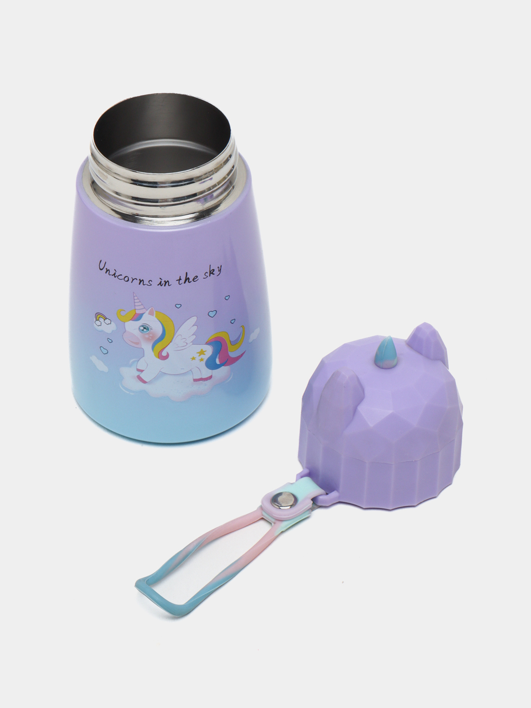 TERMO DE ACERO INOXIDABLE, DISEÑO UNICORNIO 320ML - 2