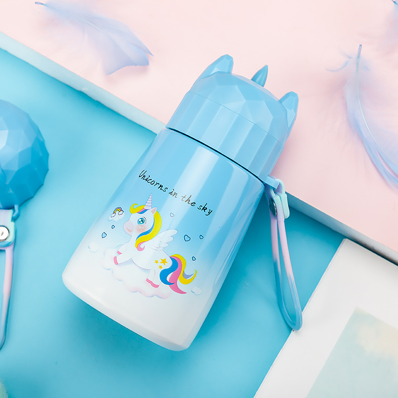 TERMO DE ACERO INOXIDABLE, DISEÑO UNICORNIO 320ML - 5