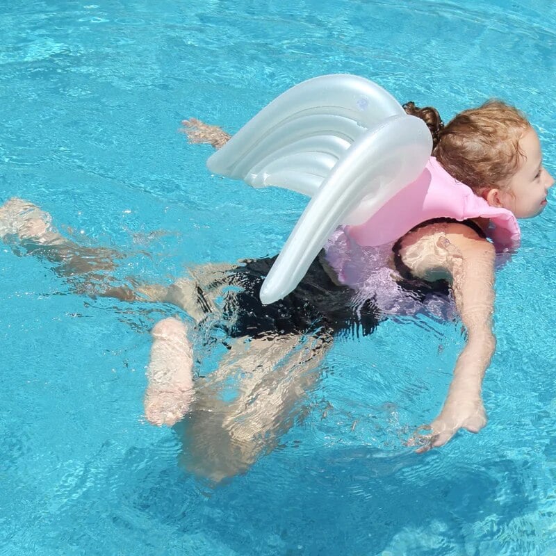 CHALECO FLOTADOR CON ALAS, NATACIÓN, PISCINA TALLA L ROSADO - 3