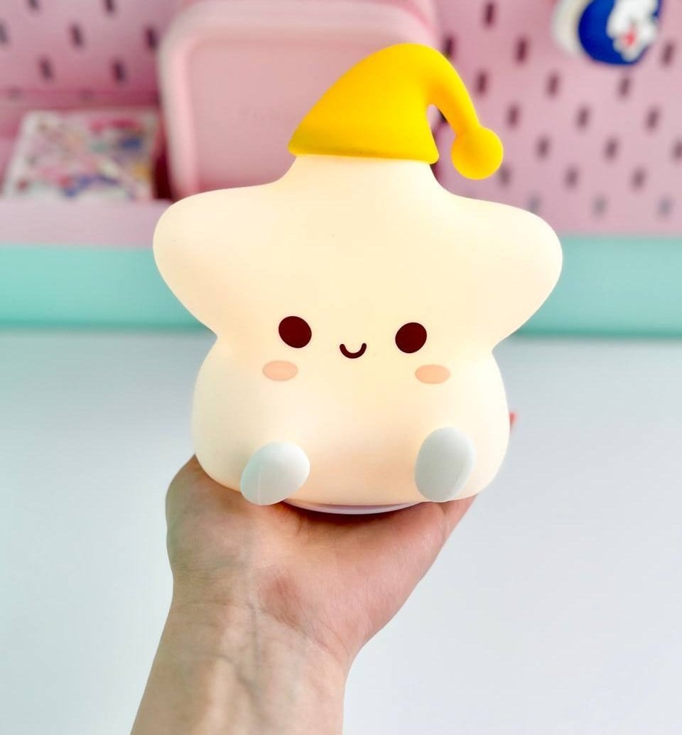 LÁMPARA DISEÑO ESTRELLA ESPANTA CUCO PARA BEBÉ Y NIÑOS USB - 2