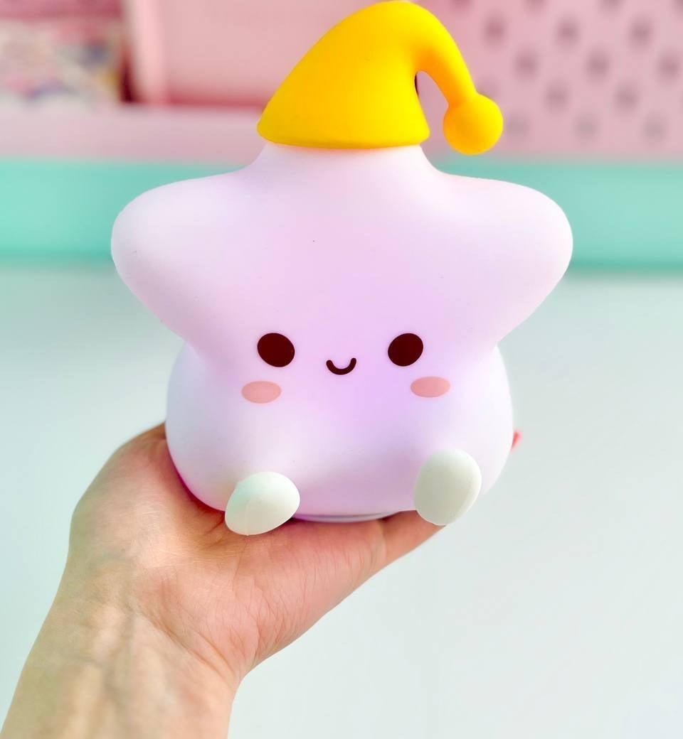 LÁMPARA DISEÑO ESTRELLA ESPANTA CUCO PARA BEBÉ Y NIÑOS USB - 3