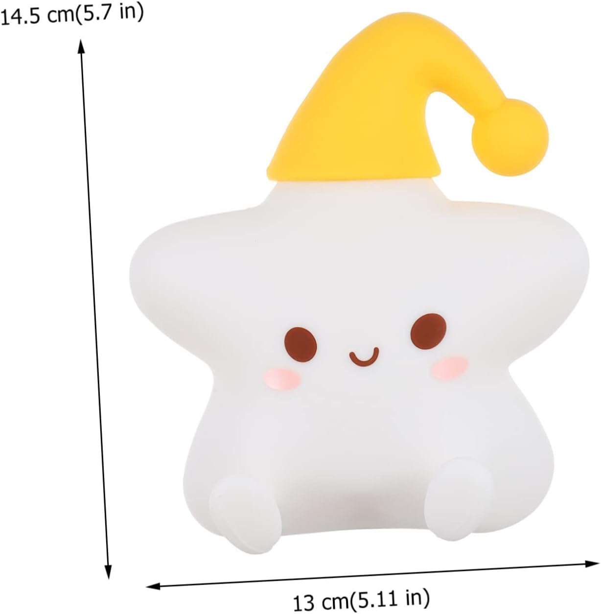 LÁMPARA DISEÑO ESTRELLA ESPANTA CUCO PARA BEBÉ Y NIÑOS USB - 6