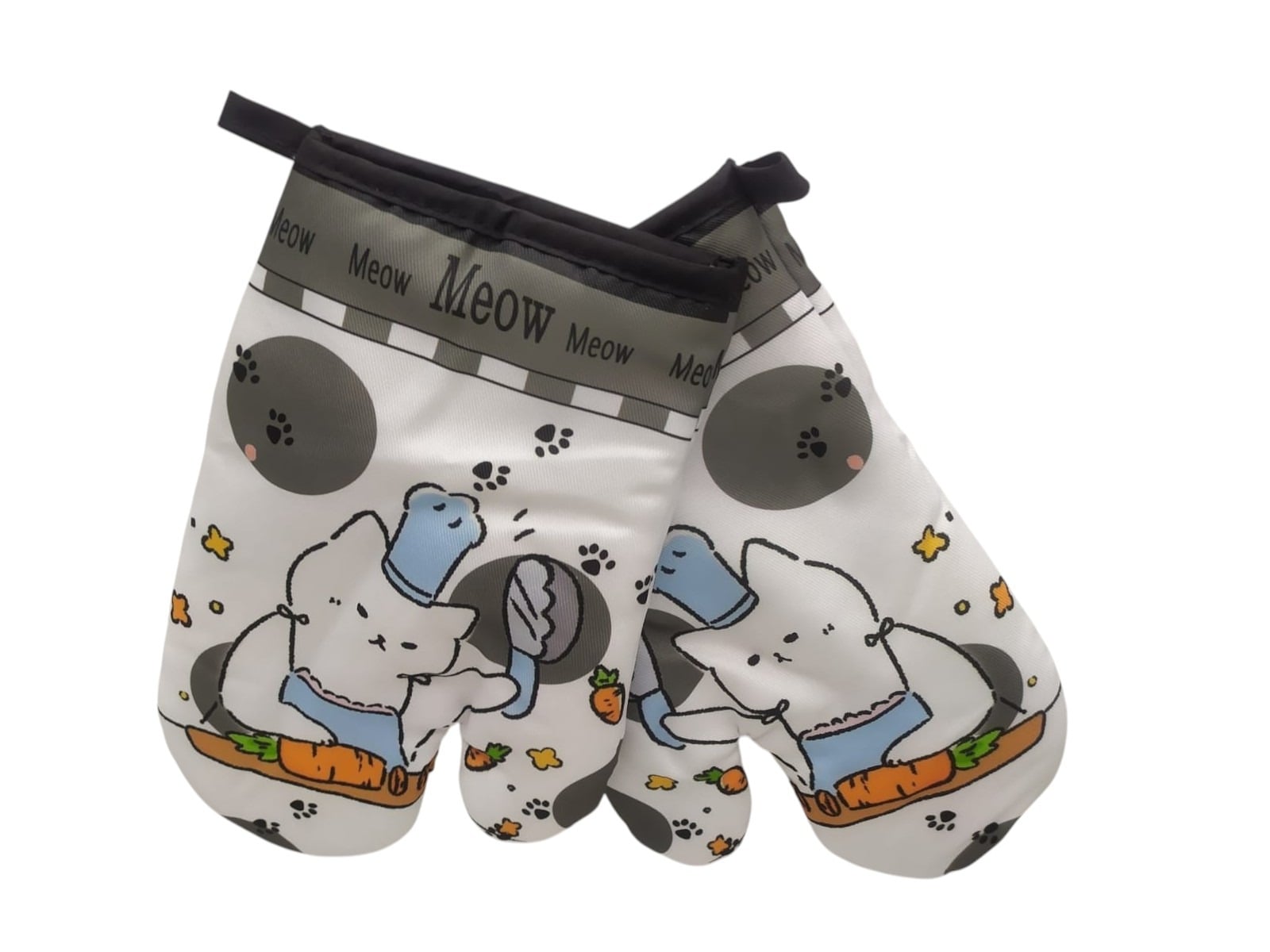 2 GUANTES DE COCINA, TOMA OLLAS, GUANTES DE HORNO, KAWAII - 1