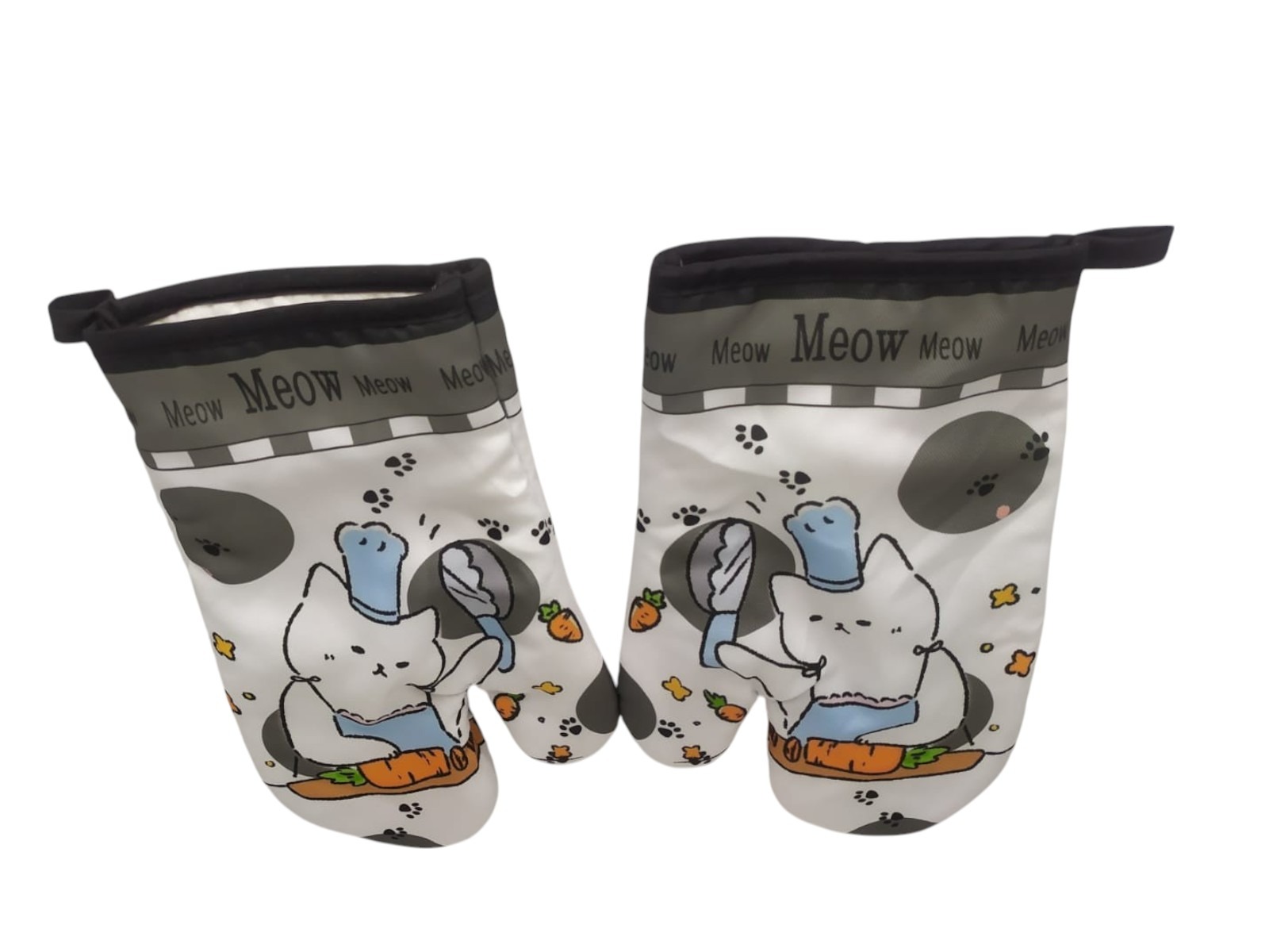 2 GUANTES DE COCINA, TOMA OLLAS, GUANTES DE HORNO, KAWAII - 4
