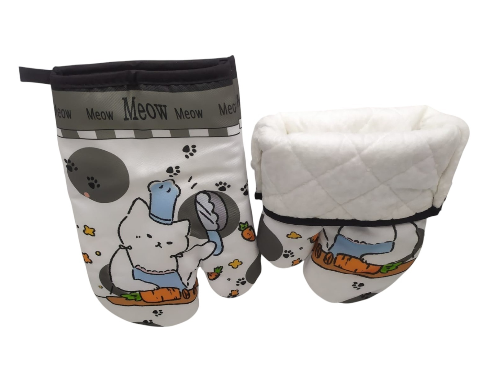 2 GUANTES DE COCINA, TOMA OLLAS, GUANTES DE HORNO, KAWAII - 5