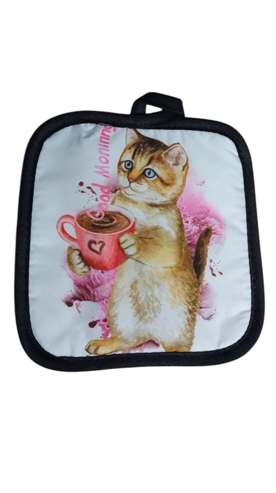 GUANTE DE COCINA Y TOMA OLLAS, GUANTE HORNO, GATITOS KAWAII - 2