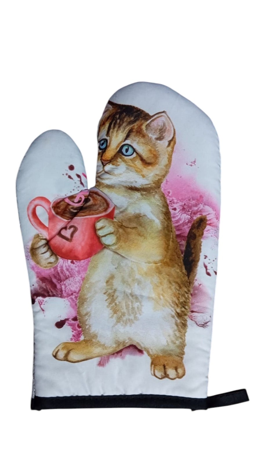 GUANTE DE COCINA Y TOMA OLLAS, GUANTE HORNO, GATITOS KAWAII - 5