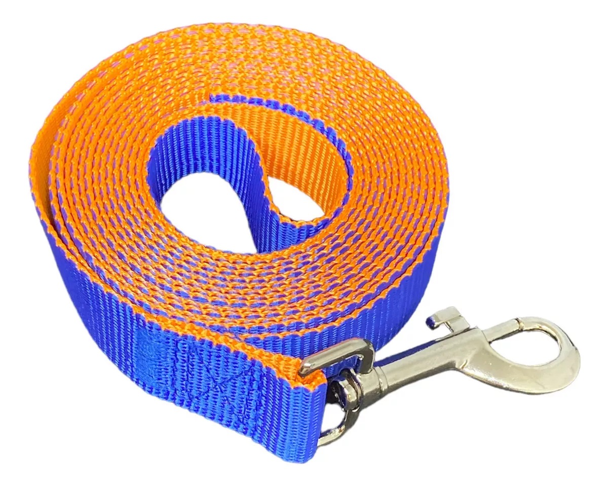 CORREA PLANA LARGA RESISTENTE PARA PERROS 4,5 METROS X 2,5CM - 5