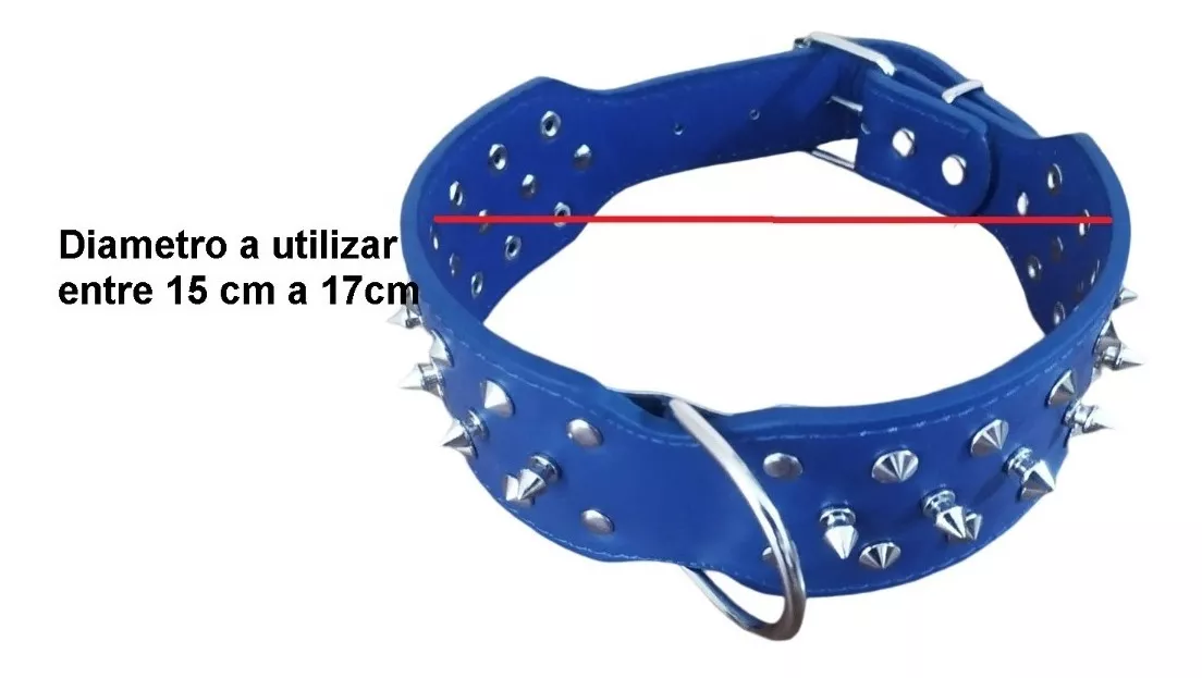 COLLAR CON PÚAS PARA PERROS RAZAS GRANDES - TALLA XL, 60CM - 6