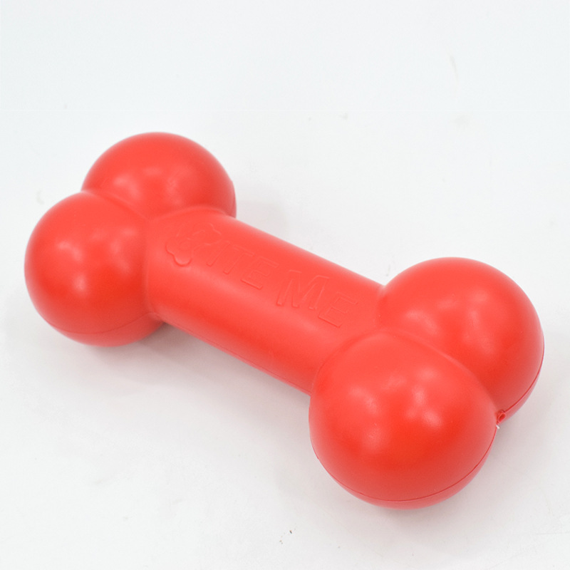 HUESO DE PLÁSTICO PARA PERROS,  20X10CM, 1 UNIDAD, ROJO - 2