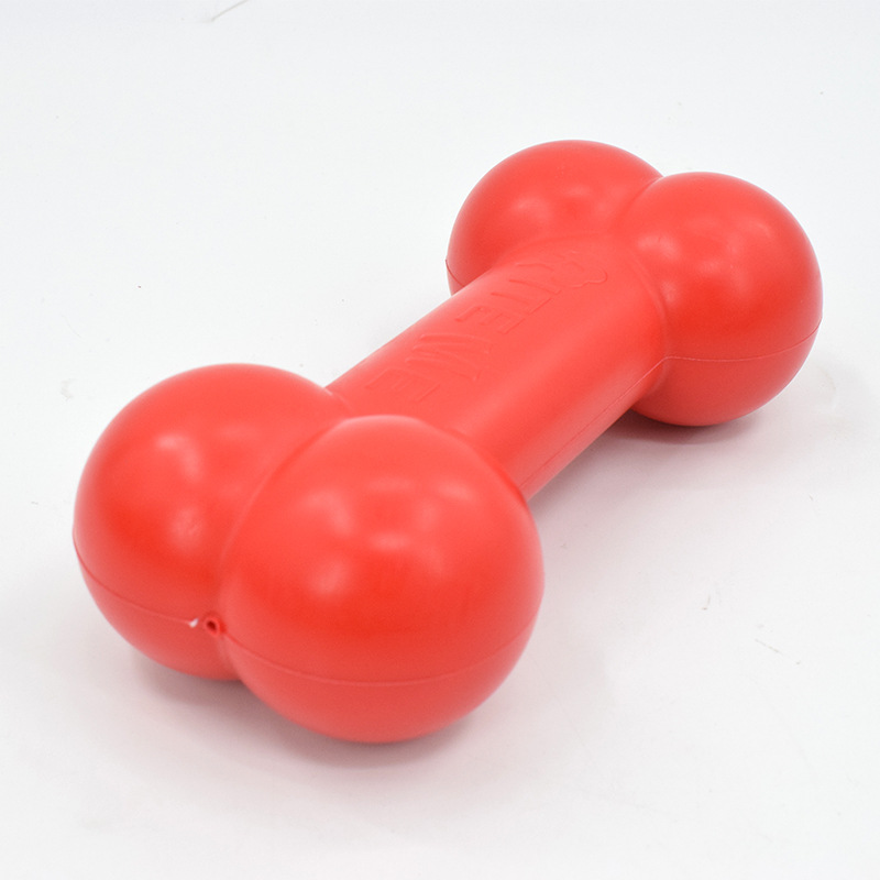 HUESO DE PLÁSTICO PARA PERROS,  20X10CM, 1 UNIDAD, ROJO - 5