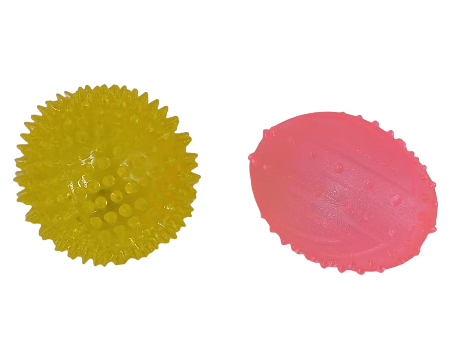 2 PELOTAS CON SONIDO Y LUZ LED PARA PERROS Y GATOS, MASCOTAS - 1