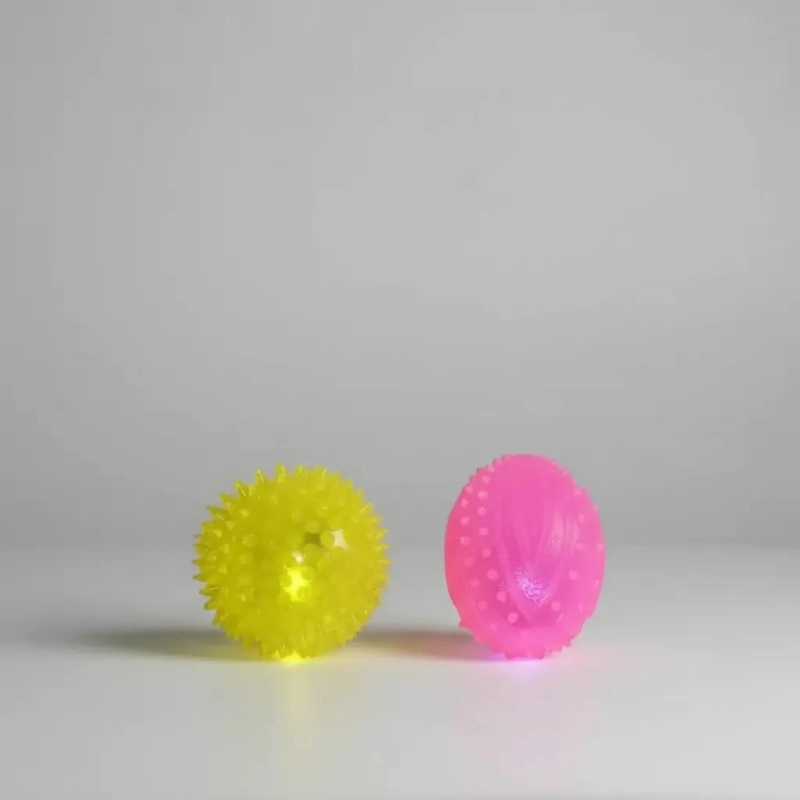 2 PELOTAS CON SONIDO Y LUZ LED PARA PERROS Y GATOS, MASCOTAS - 3