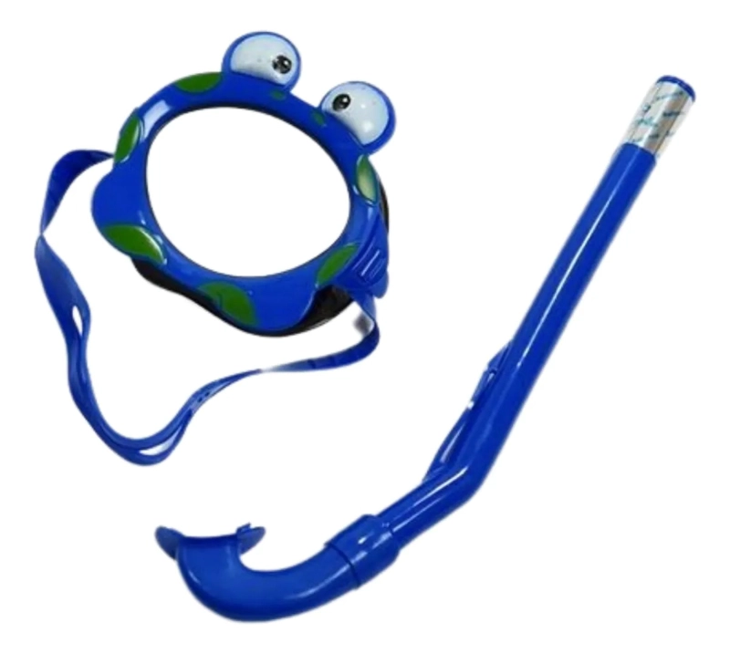 SET MASCARA DE BUCEO Y SNORKEL PARA NIÑOS, PISCINA Y PLAYA - 1