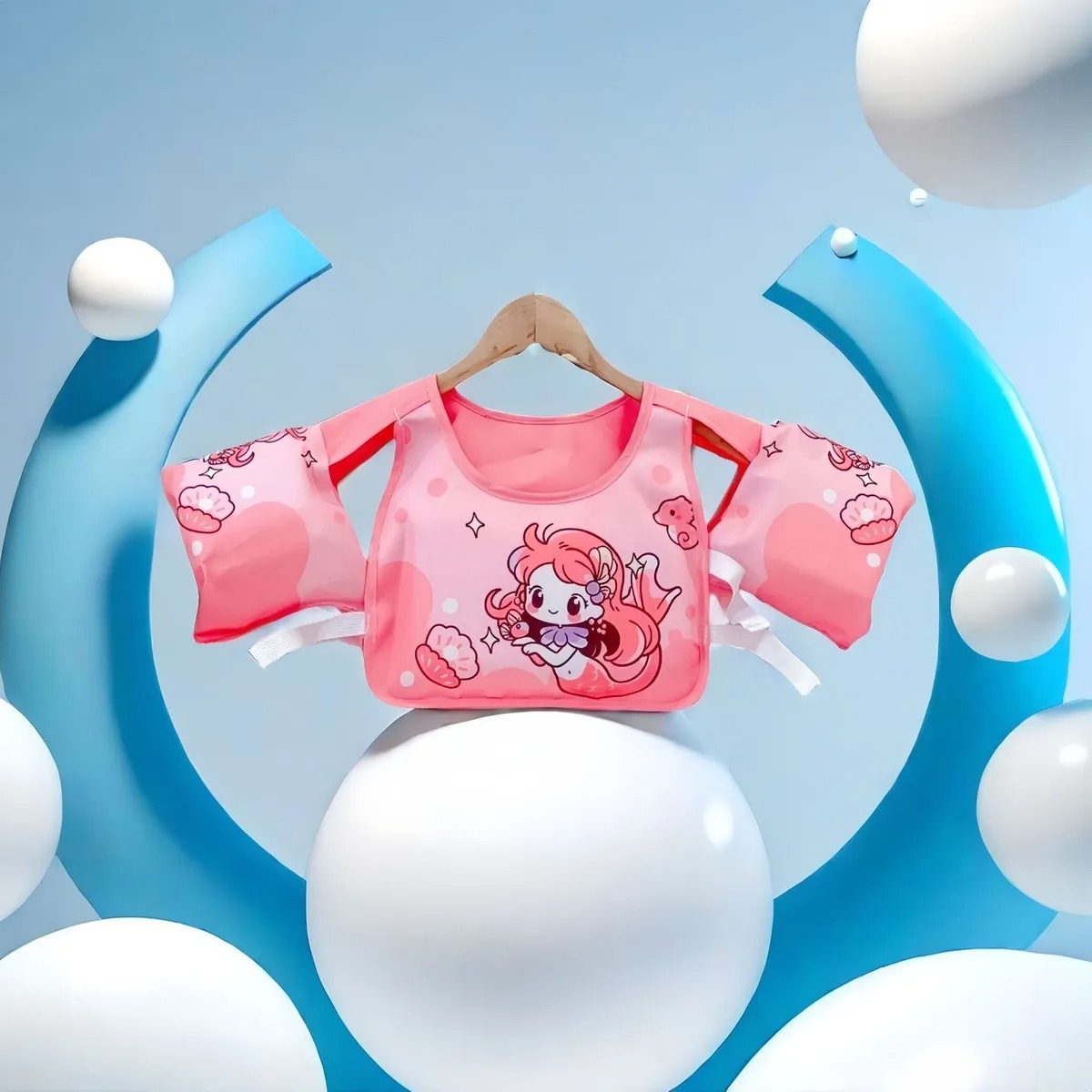 CHALECO SALVAVIDAS NIÑAS, FLOTADOR PARA PISCINA Y PLAYA - 2