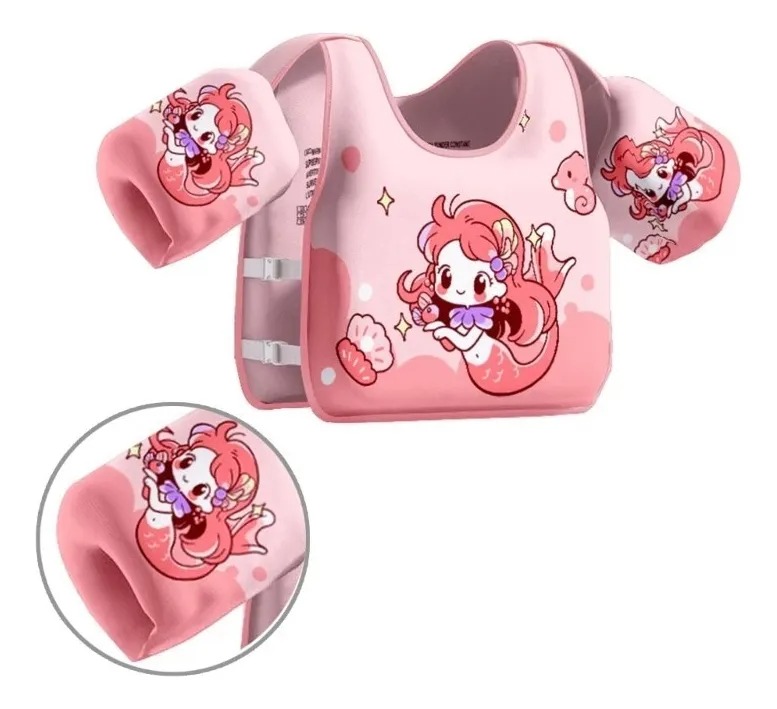 CHALECO SALVAVIDAS NIÑAS, FLOTADOR PARA PISCINA Y PLAYA - 4