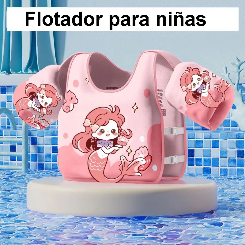 CHALECO SALVAVIDAS NIÑAS, FLOTADOR PARA PISCINA Y PLAYA - 5