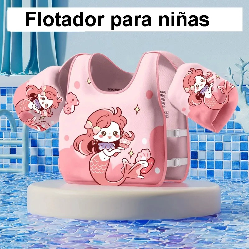 FLOTADOR CON ALITAS PARA NIÑAS, FLOTADOR PARA PISCINA Y PLAYA ROSA CLARO - 7