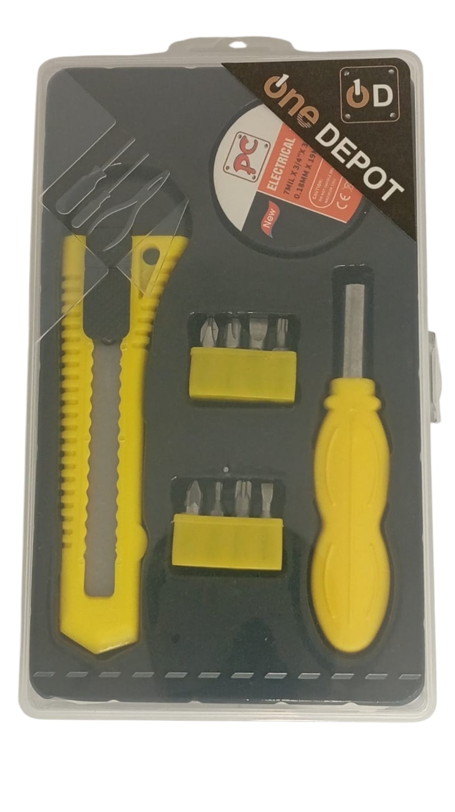 SET DE HERRAMIENTAS MANUALES DESTORNILLADOR CUCHILLO CINTA - 4