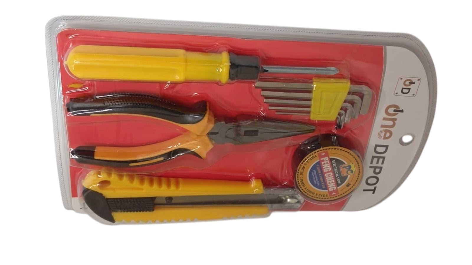 SET DE HERRAMIENTAS MANUALES DESTORNILLADOR ALICATE 9 PIEZAS - 4