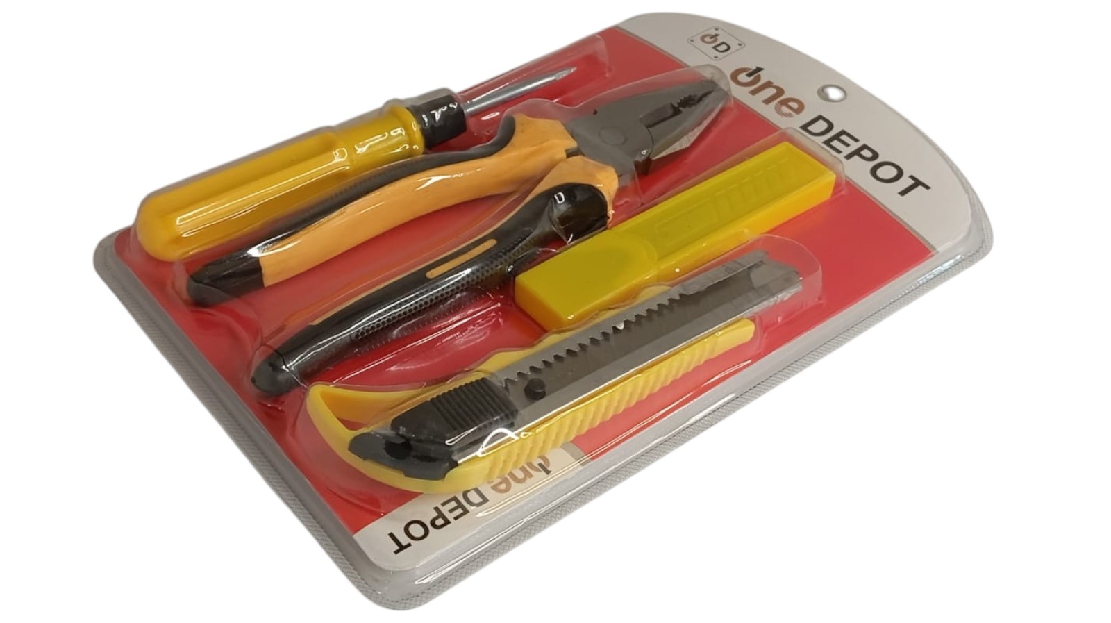 SET HERRAMIENTAS MANUALES DESTORNILLADOR ALICATE 4 PIEZAS - 2