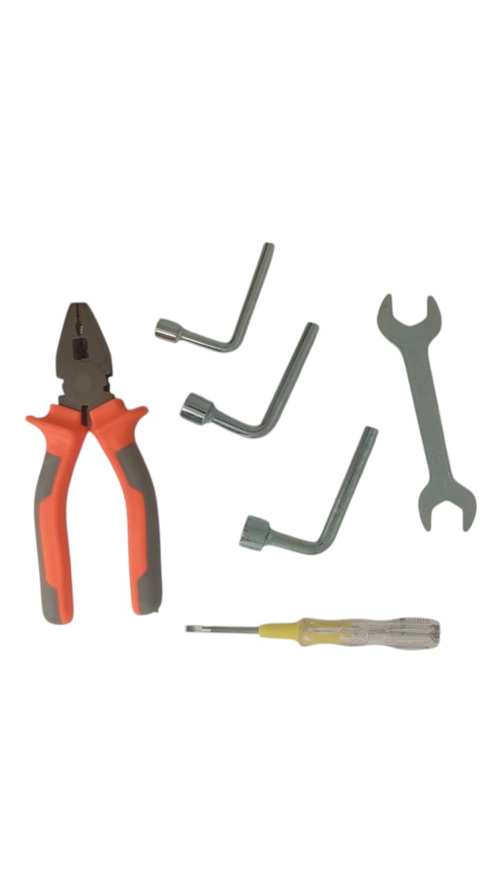 SET DE HERRAMIENTAS MANUALES DESTORNILLADOR ALICATE 6 PIEZAS - 6