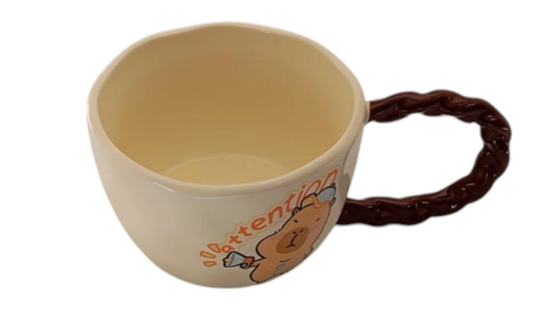 TAZA MUG EL EDEN CAPIBARA CARPINCHO CERAMICA 400 ML REDONDA - 3
