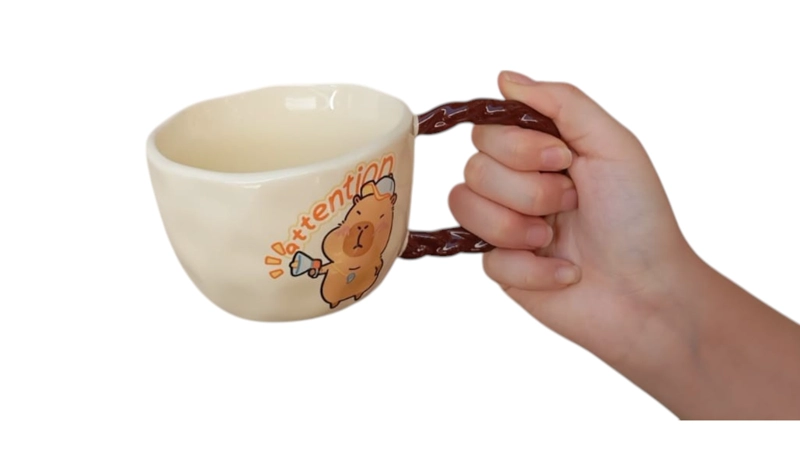 TAZA MUG EL EDEN CAPIBARA CARPINCHO CERAMICA 400 ML REDONDA - 5