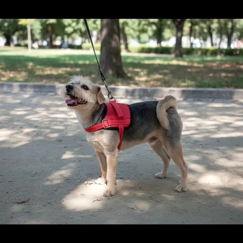 ARNE S TALLA M, AJUSTABLE PARA PERROS MASCOTAS PASEO  ROJO - 3