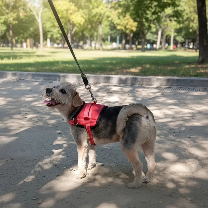 ARNE S TALLA M, AJUSTABLE PARA PERROS MASCOTAS PASEO  ROJO - 4