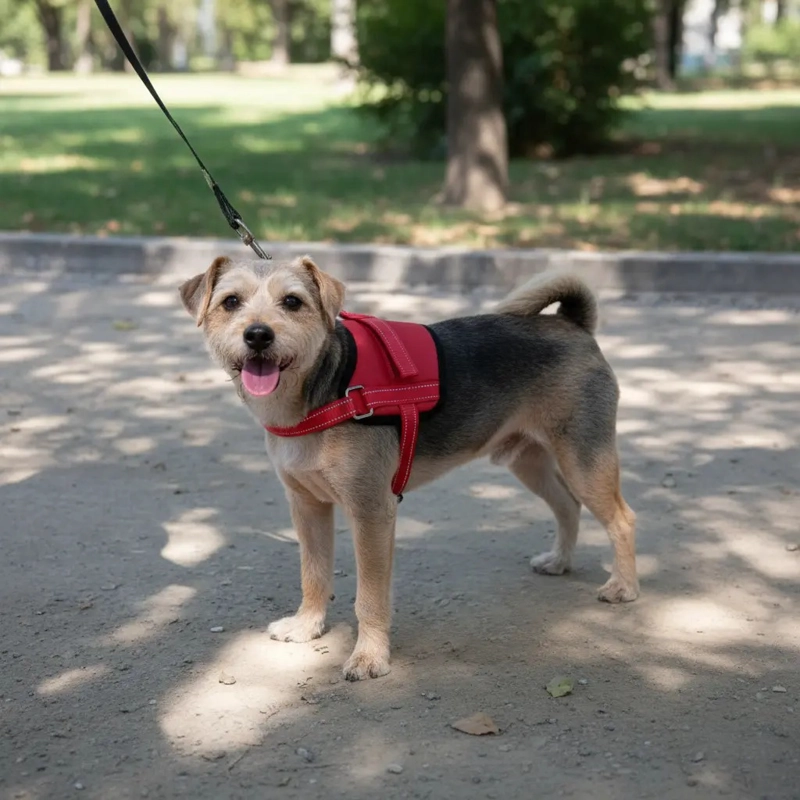 ARNE S TALLA M, AJUSTABLE PARA PERROS MASCOTAS PASEO  ROJO - 7