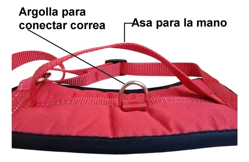 ARNE S TALLA M, AJUSTABLE PARA PERROS MASCOTAS PASEO  ROJO - 8