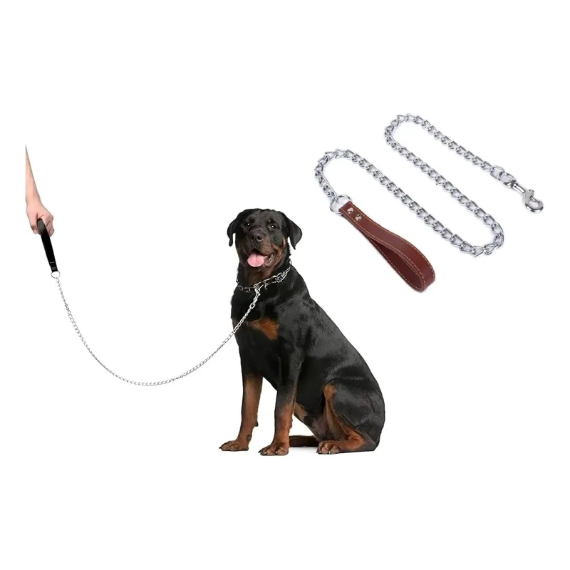 CORREA METALICA PERROS DE RAZAS MEDIANAS DE HASTA 20 KILOS - 2