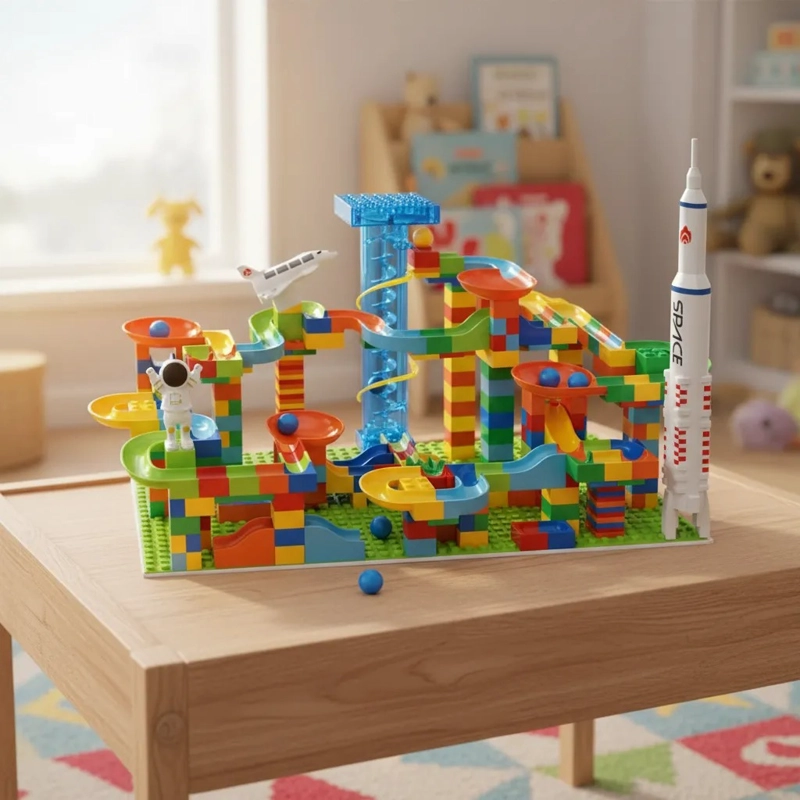 CIRCUITO CANICAS 536 PCS MARBLE RUN BLOQUES EDUCATIVO NIÑOS - 3