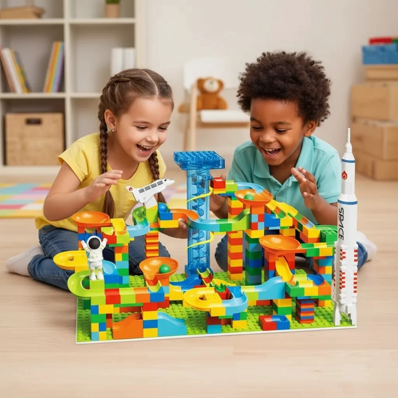 CIRCUITO CANICAS 536 PCS MARBLE RUN BLOQUES EDUCATIVO NIÑOS - 4